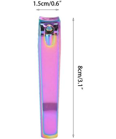 Nail Cutter Gradient Color Nail Clipper Carbon Steel Anti Rust Durable Durable Nail Trimming Tool for Clean and Smooth Nails - Buy Online on GoSupps.com