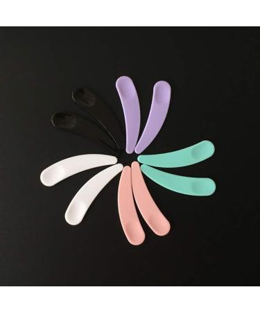 JIHUOO 100pcs Small Plastic Spatula Set - Perfect for Facial Masks Creams & Cosmetics | International Shipping - Buy Online on GoSupps.com