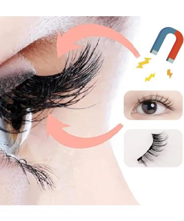 WAWJ Magnetic Eyelashes with Clip Durable and Reusable Natural False Eyelashes No Glue Required Waterproof Easy to Wear and Long Lasting - Buy Online on GoSupps.com