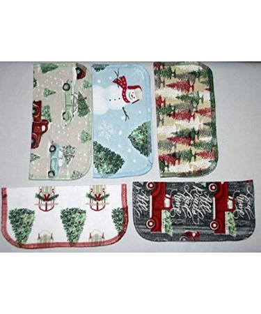 Holiday Joy Washable Napkins 8x8 inches 5 Pack - Little Wipes (R) Flannel - Buy Online on GoSupps.com