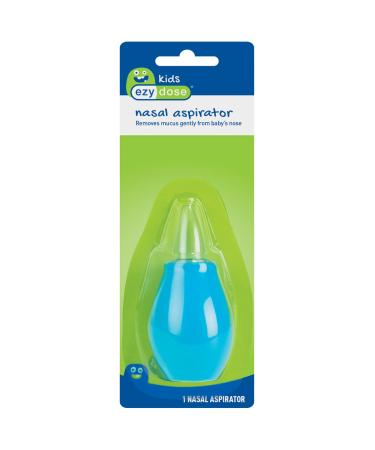 EZY DOSE Ezy Dose Kids Nasal Aspirator | Sinus Relief and Mucus Sucker for Baby and Toddler | Easy to Clean and Dishwasher Safe  1.28 Ounce  Blue  (67113)
