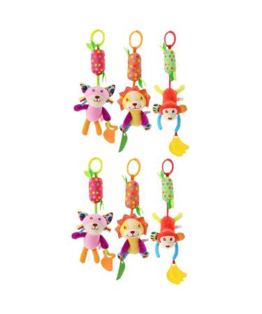Abaodam 6 Pcs Bed Toys Rotating Bells Cartoon Toys Multifunction