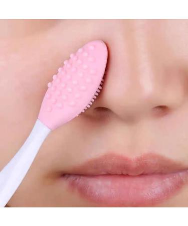 SculptZen 2 Pcs Soft Silicone Exfoliating Lip Scrub Brush Double Sided Cleaning Nose Blackhead Lip Brush Deep Cleansing Lip and Nose Brush Tool Portable Small Lip Brush for Home Travel - Buy Online on GoSupps.com