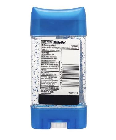 Gillette Anti-Perspirant Deodorant Clear Gel Cool Wave 3.8oz - Pack of 2 | Long-Lasting Protection - Buy Online on GoSupps.com