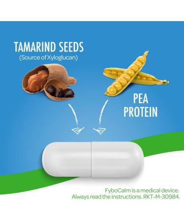 FyboCalm Wind & Bloating Relief Capsules - Long Lasting Abdominal Pain Relief | Gluten & Lactose Free | Soothe, Strengthen & Restore Gut Health - Buy Online on GoSupps.com