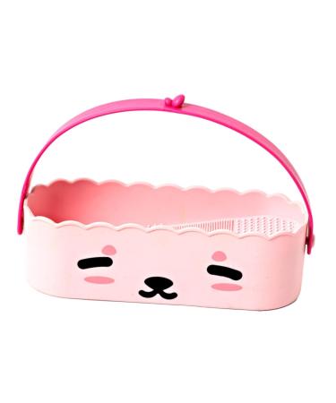 Milageto Makeup Brush Cleaner Bowl - Cosmetic Brushes Cleaning Tool & Drying Box for Men & Women | Perfect Valentines Day Gift - Pink - Buy Online on GoSupps.com