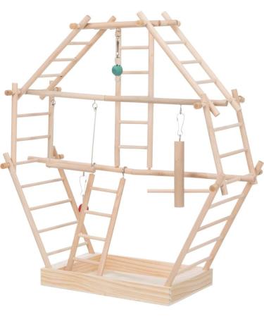 Trixie 5659 Wooden Ladder Playground - 44x44x16 cm - Brown - Buy Online on GoSupps.com