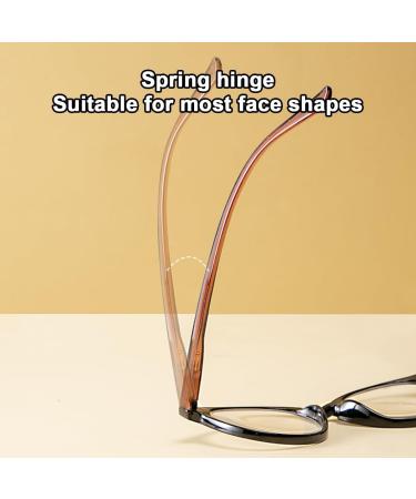 Reading Glasses for Women & Men - Stylish Spring Hinges Anti Eyestrain Resin Lenses Gray 1.0x Readers - Buy Online on GoSupps.com