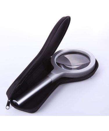 Handheld Glass HD Reading Mirror 20 Times Glass 90MM Optical Glass Large Lens Metal Frame Magnifier for Reading Made in China - Buy Online on GoSupps.com