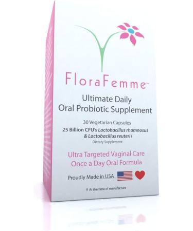 FLORAFEMME Ultimate Oral Probiotic Supplement - Supports Urinary Tract & Vaginal Health - Eliminates Odor, Balances pH & Restores Gut Flora - Women's Blend - Buy Online on GoSupps.com
