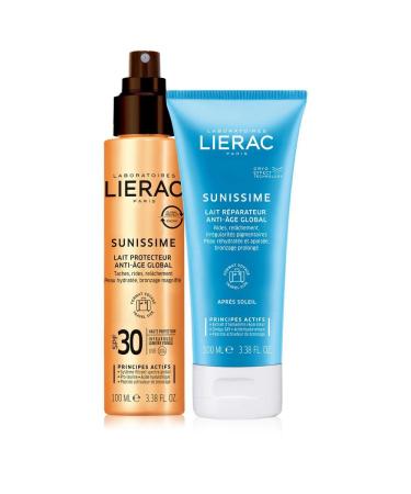 Lierac Sunissime - Travel Kit Latte Protettivo SPF30 100ml + Top Coat 100ml