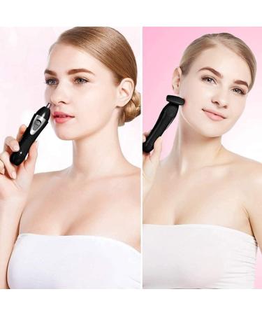 KouRy 4-in-1 Electric Ear & Nose Hair Trimmer for Men & Women - Painless Waterproof Facial Hair Remover & Eyebrow Trimmer - Buy Online on GoSupps.com