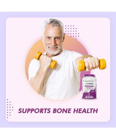 Calcium with Magnesium Vegan Vitamin D3 & Vitamin K2- Mk7 - BoneMax - Bone Health Complex - 60 Vegetable Capsules - Buy Online on GoSupps.com