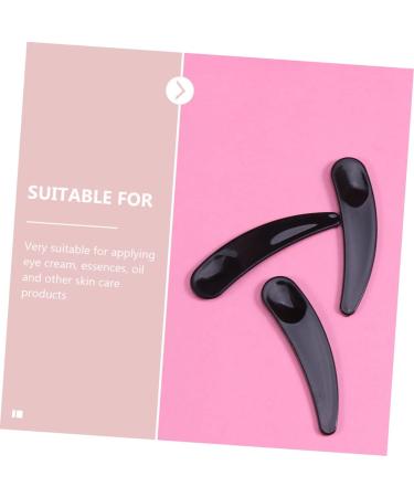 FRCOLOR Mask Spoons Cream Spoons Moisturising Eye Cream Spatula Measuring Spoon for Face Cream Mask Applicator Beauty Scoops for Face Eye Cream Pen Pack of 100 5.5x1.5cm Black - Buy Online on GoSupps.com