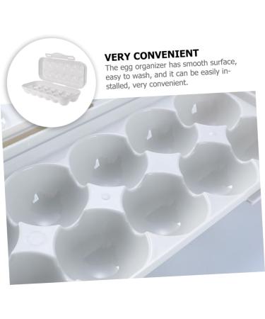 ABOOFAN 2pcs Anti-Collision Damage Chicken Containers for Fridge Pantry Egg Bins for Fridge Food re-usable Grey 30X11X6.5CM - Buy Online on GoSupps.com