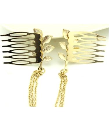 FRCOLOR Flower Hair Clip Comb Elegant Hair Clips Hair Clip Comb Leaf Hairpin Comb Hair Pin Comb Headgear Tassel Hair Accessory Hair Accessories - Buy Online on GoSupps.com