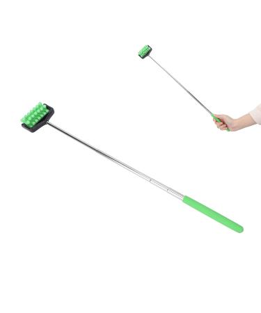 Angrek Extendable Back Scratcher & Roller Massager for Sore Muscles - Telescopic Relief Tool for Men & Women (Green) - International Shipping - Buy Online on GoSupps.com