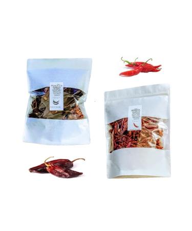 LaProve Guajillo chili pepper 200g and arbol pepper whole pieces sundried 200 g