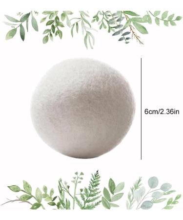 Natural Wool Dryer Balls - 6 Eco-Friendly Felt Balls for Tumble Dryers | Reduce Drying Time & Wrinkles - Buy Online on GoSupps.com