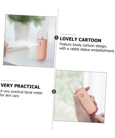 minkissy Humidifier Hydrating Instrument Portable Face Humidifier Cool Mist Sprayer USB Facial Mister Face Mister Sprayer Steamer for Facial Face Beauty Tools Beauty Instrument Pc Pink Care - Buy Online on GoSupps.com