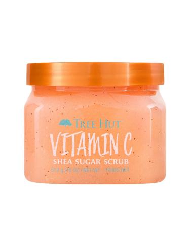 Tree Hut Vitamin C Shea Sugar Scrub, 18 oz, Ultra Hydrating and Exfoliating Scrub for Nourishing Essential Body Care Vitamin C 18 Ounce (Pack of 1)