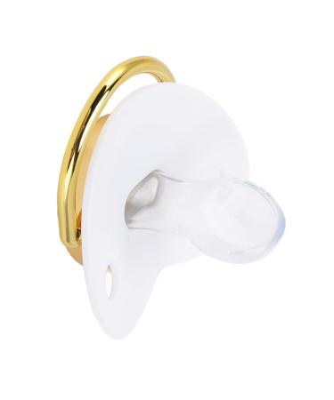 Premium Soft Silicone Baby Pacifier for 6-18 Months | Antistatic & Bling Design | Includes Baby Pacifier Clip (White) - Buy Online on GoSupps.com