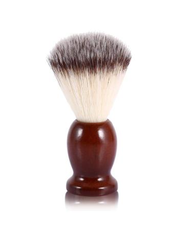 Professional Male Beard Shaving Brush Facial Cleaning Nylon Hair 0026 Wooden Handle Barber Tool