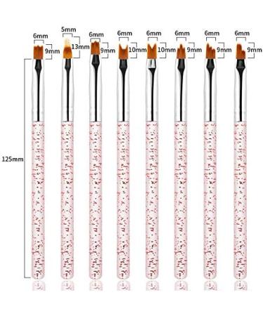 JHCHA 8pcs Flower Nail Art Brush Pens - Gel UV Nail Painting & Design Tools for Perfect Floral Nail Art - Buy Online on GoSupps.com