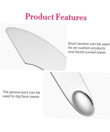 Didiseaon 2pcs Makeup Plate Mixing Spatula Makeup Palette Cosmetic Makeup Spatula Cosmetics Stainless Steel 1 g (Pack of 1) Silverx2pcs - Buy Online on GoSupps.com