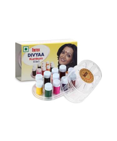 Eyetex Divyaa Kumkum 11 in 1 17g Full Coverage Smooth Finish Travel-friendly Skin-friendly Lightweight Single-stroke Application Fine-tip Precision Applicator