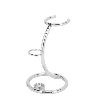 Stainless Steel Safety Razor Stand - Quick Drying Rustproof Men's Razor Holder | Silver Edition - Buy Online on GoSupps.com