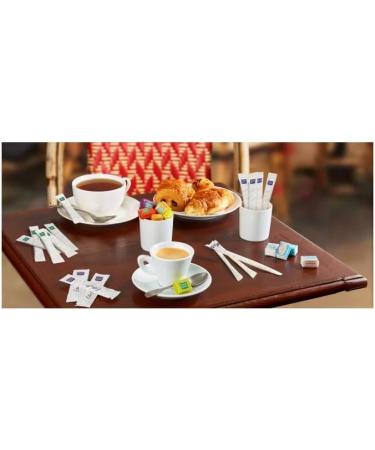 2 KG - Lot de 500 sachets SAINT LOUIS b chettes de sucre cristallis individuels de 4g (2kg) avec agitateurs en bois - Id al pour les boissons chaudes caf s et th s - Pratique et facile utiliser - Buy Online on GoSupps.com