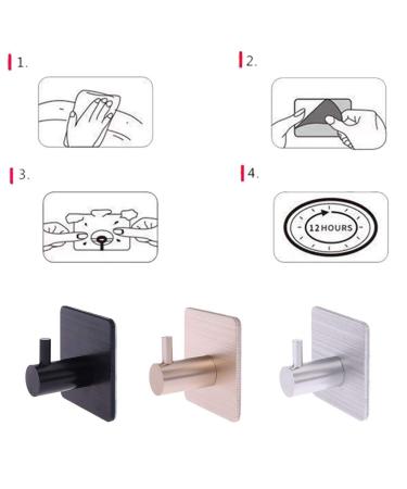 FXCO Self Adhesive Kitchen Wall Hooks & Key Rack - Durable Aluminum Towel Holder for Home & Door Organization - Buy Online on GoSupps.com
