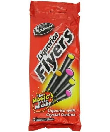 Maxilin: Liquorice Flyers 75g Delicious Tasty And Twisty Treat Gift Hamper Christmas Birthday Easter Gift (10) - Buy Online on GoSupps.com
