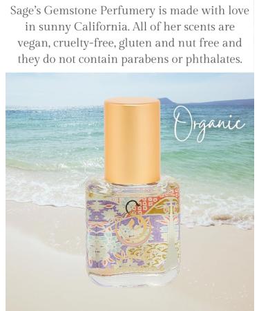 Moonstone Organic Perfume Oil Extract Roll-On by Sage- 1/4 oz Vegan & Cruelty-Free Floral Scent Gardenia Paperwhites Stargazer Lily Moonstone 1/4 Oz Extract Roll-On - Buy Online on GoSupps.com