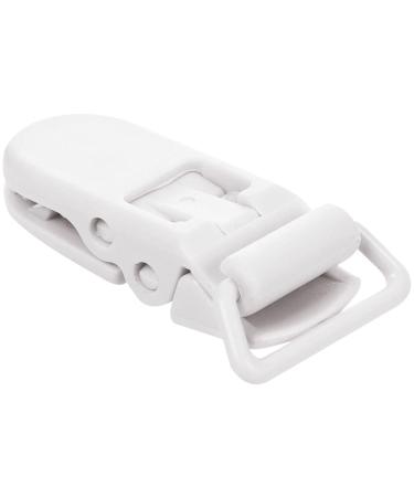 20Pcs T-Shape Plastic Pacifier Clips for Baby & Kids - Soother Dummy Holder - White - Buy Online on GoSupps.com