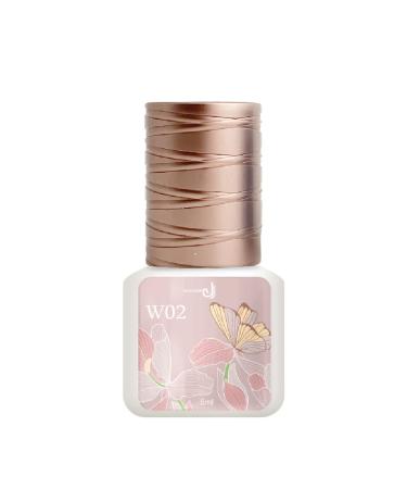 JOVISA W02 Eyelash Extension Glue 1 Second Drying Time 6-8 weeks Long Retention 40 60% RH Ideal Humidity Professional Use Only 5ml