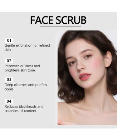 Papaya Face Scrub Gentle Exfoliating and Deep Cleansing Facial Scrub with Plant Extracts for Smooth Moisturized and Refreshed Skin - Buy Online on GoSupps.com