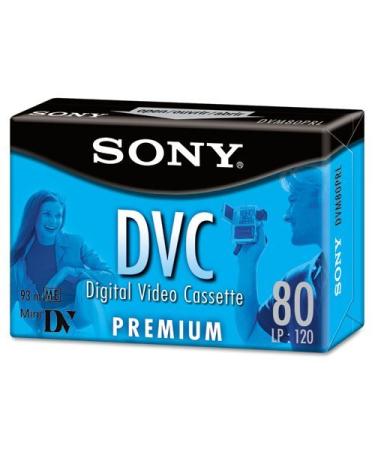 Sony Premium Grade Digital DVC Videotape Cassette, 80 Minutes