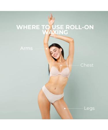 Organic Natural Wax Roll-On Cartridges - Hair Removal Roller Wax (Pack of 3) - Residue-Free Honey Formula - Buy Online on GoSupps.com