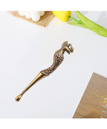 Ear Spoons Retro Brass Phoenix Portable Ear Cleaning Tool Ear Pick Ear Wax Remover Curette Cleaner Keychain Pendants - Buy Online on GoSupps.com