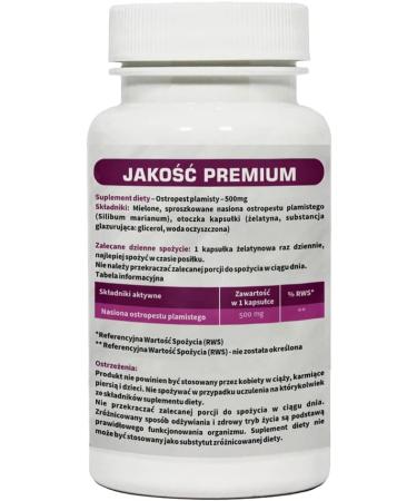 Milk Thistle Extract 500 mg - 60 Capsules for Liver Detox Support | Buy Internationally - Buy Online on GoSupps.com