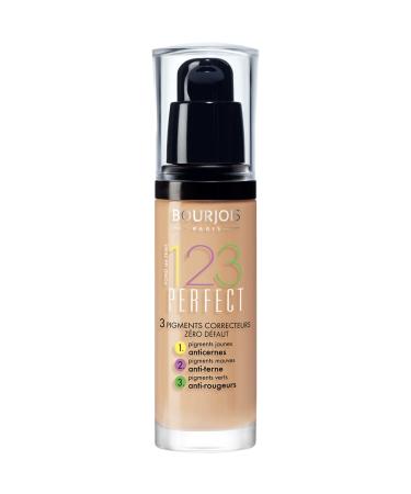 Bourjois 123 Perfect Medium Coverage Liquid Foundation 53 Light Beige  3ml 53 Beige Clair/Light Beige - Buy Online on GoSupps.com
