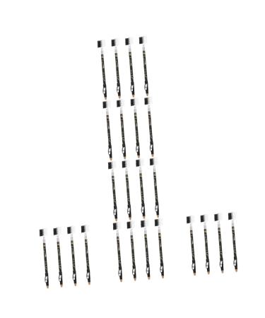 Healvian 24 Pcs Two-in-one Eyebrow Pencil Eyebrow Cosmetics Eyebrow Makeup Pencils Brow Pencils Wooden Brown