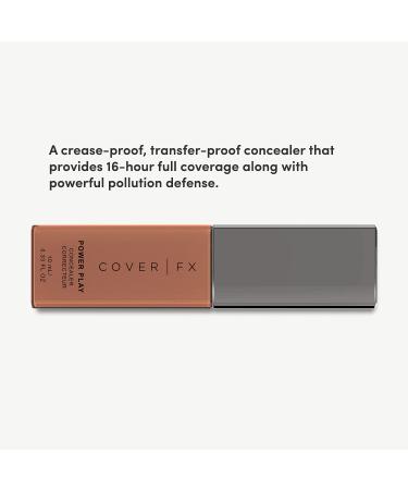 Cover FX Power Play Concealer - P Deep 3, 16-Hour Full Coverage, Crease-Proof & Transfer-Proof Formula with Pollution Defense, 0.33 Fl Oz - Buy Online on GoSupps.com