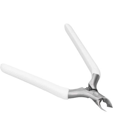 Nail Clippers Cuticle Trimmer Ergonomic Stainless Steel Cuticle Trimmer Professional Dead Skin Remover with Nail Protective Cover for Home (White) - Buy Online on GoSupps.com