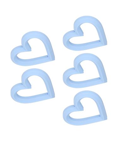 Light Blue Silicone Heart Shaped Toddler Teether Flexible Anti-Eating Baby Teething Toy for Home | Shop Internationally - Buy Online on GoSupps.com