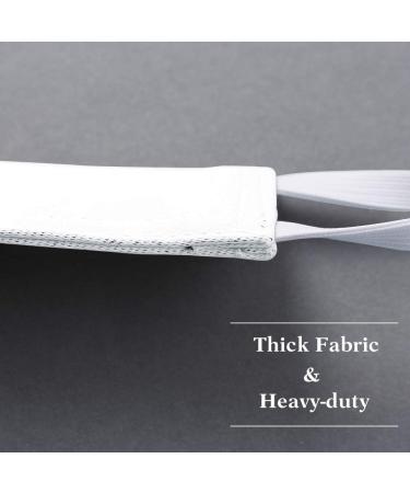 Set of 3 Quiet Door Closer Silencers for Baby Nursery - Elastic Straps, Universal Fit, Pure White, 4x2 inches - Buy Online on GoSupps.com