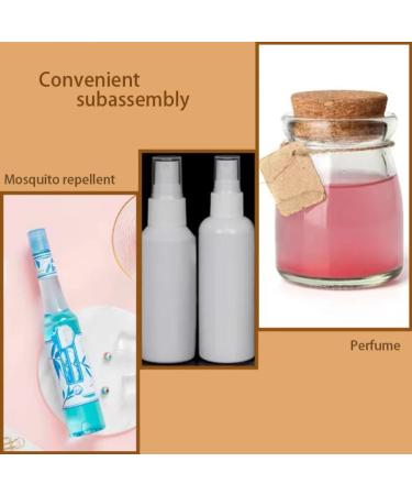 GeRRiT Small Spray Dispenser Bottle Fine Mist Plastic Spray Empty Bottle Refillable Mini Travel Kit Reusable for Cleaning Gardening Plants White - Buy Online on GoSupps.com