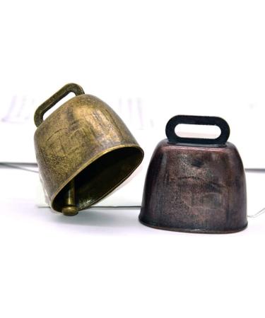 HEALLILY 2pcs Animal Bell Cow Horse Sheep Grazing Bells Metal Pet Bells Cattle Goat Farm Loud Bell Long Distance Horse Sheep Iron Bells Bronze Red Size S - Buy Online on GoSupps.com